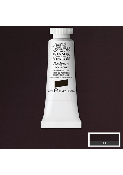Designer's Gouache 14 ml Perylene Black 505 S 3