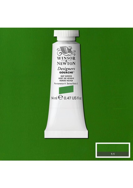 Winsor & Newton Designer's Gouache 14 ml Sap Green 599 S 2