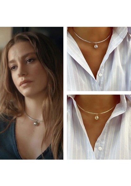 Topçuk Choker Gold Kolye