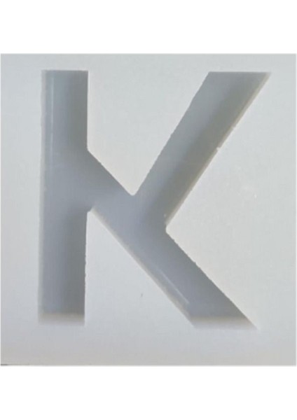 Epoksi Reçine K Harfi Tekli Silikon Kalıp modelleri