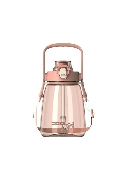 Askılı Pipetli Trıtan Sporcu Matara 1200ML Pembe