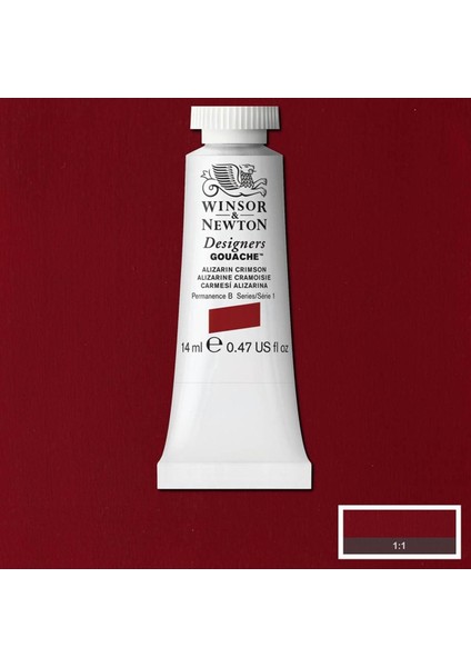 Designer's Gouache 14 ml Alizarin Crimson 004 S 1 modelleri