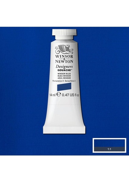 Winsor & Newton Designers Guaj Boya 14ML Winsor Blue (Red Shade) 706 S.3