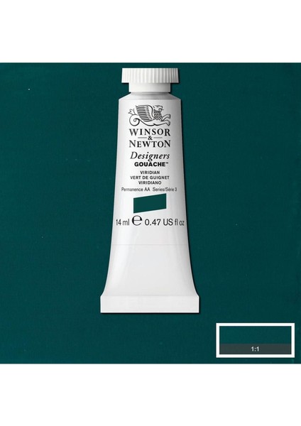 Winsor & Newton Designer's Gouache 14 ml Viridian 692 S 3