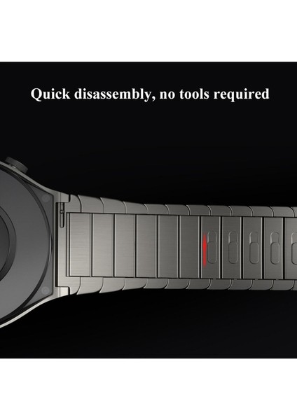 Xiaomi Mi Watch Uyumlu Kordon Paslanmaz Çelik Klipsli Kayış, Siyah