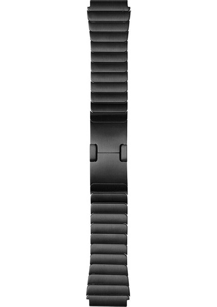 Xiaomi Mi Watch Uyumlu Kordon Paslanmaz Çelik Klipsli Kayış, Siyah