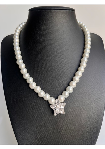 Pearl Of Madalyon Zirkon Taşlı Inci Kolye modelleri