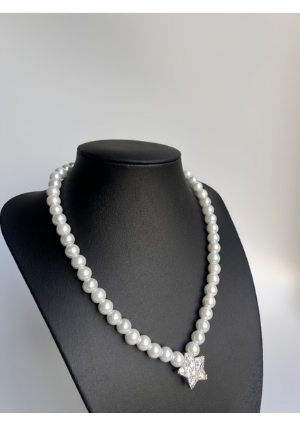 Pearl Of Madalyon Zirkon Taşlı Inci Kolye