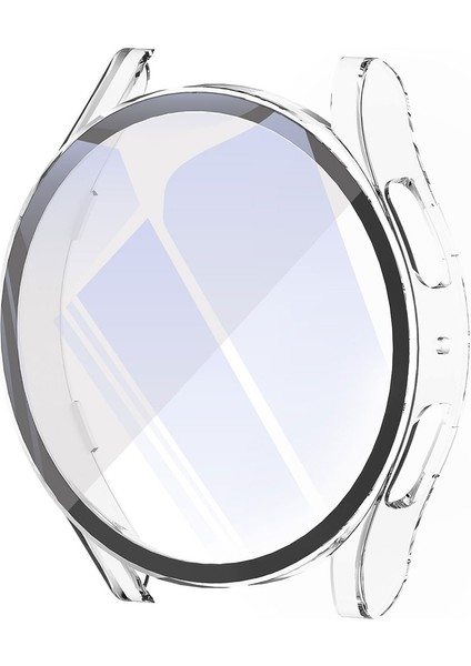 Samsung Galaxy Watch 6 Uyumlu Silikon Sert Pc Kasa ve Tpu Ekran Koruyucu 360 Koruma Gard 14, Renksiz fiyatları