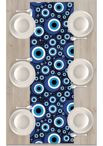 Nazar Serisi 140X40 cm Dijital Baskılı Runner (Evil Eye) fiyatları