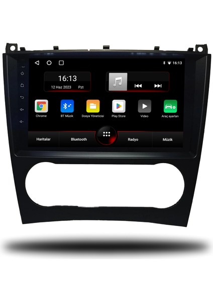 Mercedes C Class W203 W209 Android Carplay Multimedya 1999-2007 4gb Ram + 32GB Hafıza + 4 Çekirdek