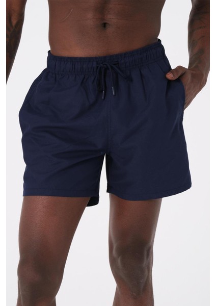 Miami Beach Lacivert Su Itici Özellikli Düz Renk Basic Erkek Plaj Deniz Şort Mayo - DG300-LACIVERT fiyatları