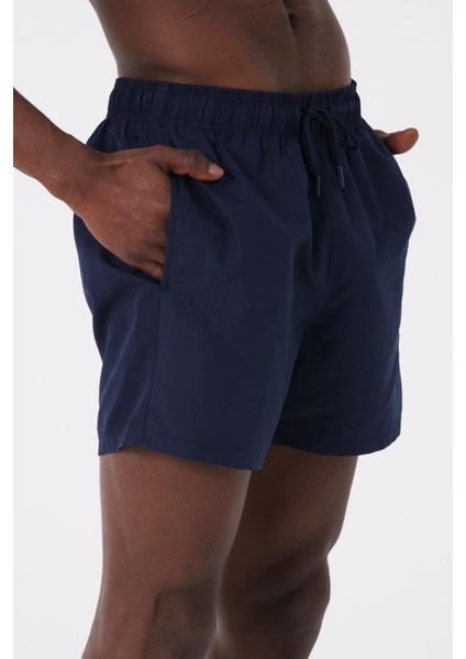 Miami Beach Lacivert Su Itici Özellikli Düz Renk Basic Erkek Plaj Deniz Şort Mayo - DG300-LACIVERT modelleri