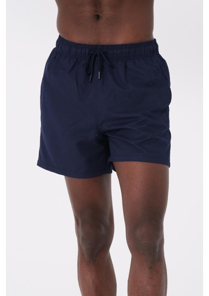 Miami Beach Lacivert Su Itici Özellikli Düz Renk Basic Erkek Plaj Deniz Şort Mayo - DG300-LACIVERT indirimleri