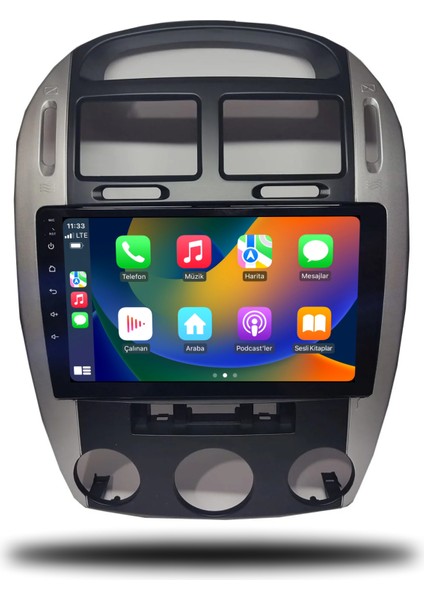 Kia Cerato Android Carplay Multimedya 2004-2009 Manuel Klima 4gb Ram + 32GB Hafıza + 4 Çekirdek fiyatları