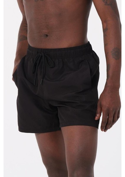 Miami Beach Siyah Su Itici Özellikli Düz Renk Basic Erkek Plaj Deniz Şort Mayo - DG300-SIYAH fiyatları
