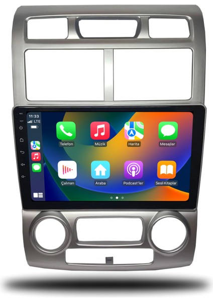 Kia Sportage Android Carplay Multimedya 2005-2010 4gb Ram + 32GB Hafıza + 4 Çekirdek fiyatları