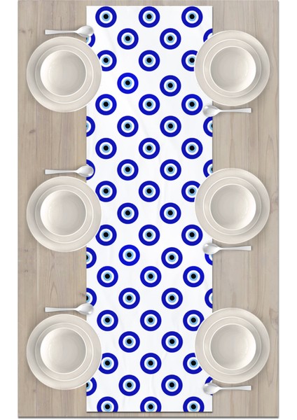 Nazar Serisi 140X40 cm Dijital Baskılı Runner (Evil Eye) fiyatları