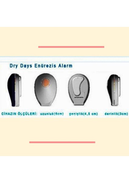 Dry Days Yatak Islatma Idrar Alarm Cihazı Dry Days Sesli Titreşimli Uyarı Dr-1704-St