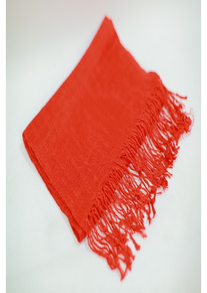 Kırmızı Renkli %100 Saf Keten Şal Fular indirimleri