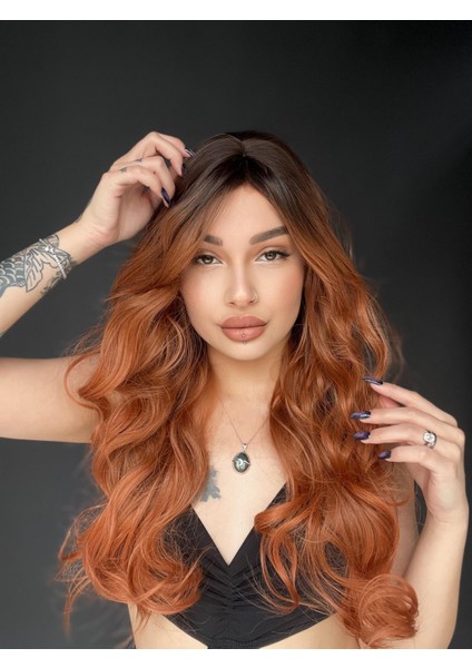 Tepesi Cilt Görünümlü Medikal Peruk - Saç Benzeri Dokuda