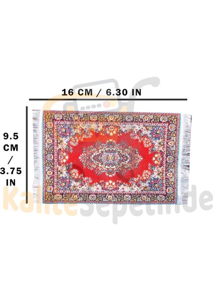 Minyatür Halı Dollhouse Dekorasyonu Ultra Yumuşak Mikrofiber Polyester 1:12 Ölçekli fırsatları
