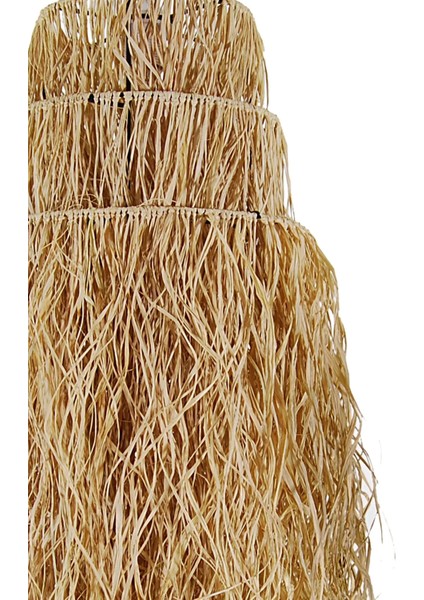 Bambu, Hasır Sarkıt Avize Çap: 30 cm Yükseklik: 65 cm