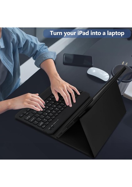 Apple iPad Pro 12.9 (2022) 6. Nesil Rgb LED Işıklı Türkçe Karakterli Bluetooth Özellikli Kalemlikli Klavyeli Kılıf A2436 A2437 A2764 A2766 indirimleri