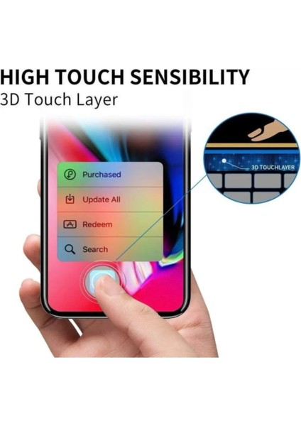 Apple iPhone x Ekran Koruyucu Tam Kaplayan Iç Kulaklık Filtreli Antistatik Cam