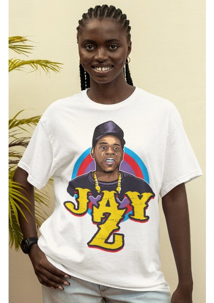 Unisex Oversize Jayz Rap Temalı T-Shirt modelleri