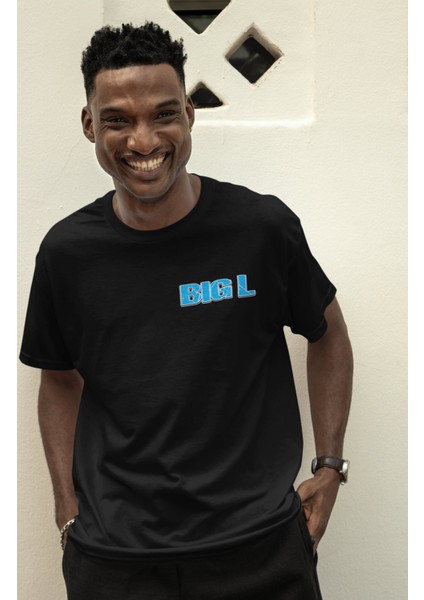 Oversize Rapper Big- L Sırt Baskılı T-Shirt Unisex Rap Music fiyatları