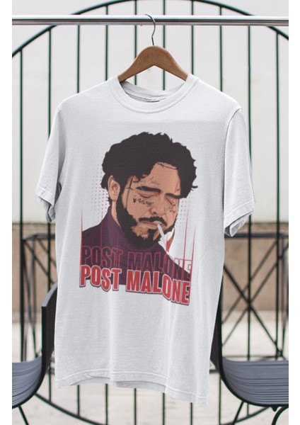 Unisex Post Malone Oversize Malone Rap Temalı T-Shirt