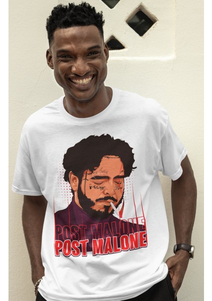 Unisex Post Malone Oversize Malone Rap Temalı T-Shirt fiyatları