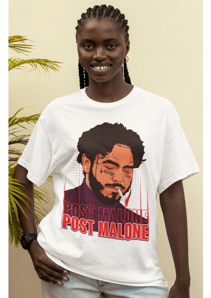Unisex Post Malone Oversize Malone Rap Temalı T-Shirt modelleri