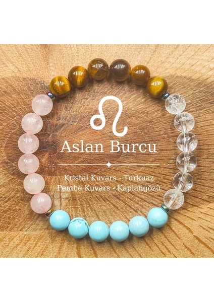 Aslan Burcu Doğal Taş Bileklik