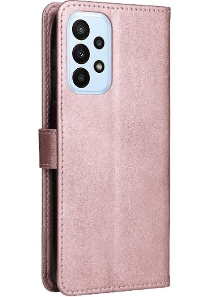 BDT Boutique Samsung Galaxy A23 4g Için Flip Case/5g Klasik Düz Renk Iş Cüzdan (Yurt Dışından)