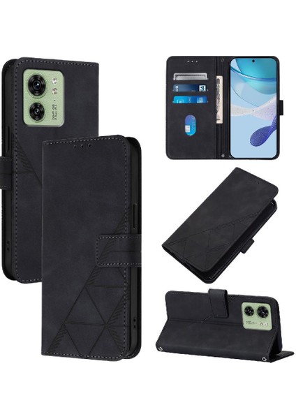 Motorola Kenar 40 5g Kredi Kartı Tutucu Flip Folio Kitap Koruyucu Kılıf (Yurt Dışından)