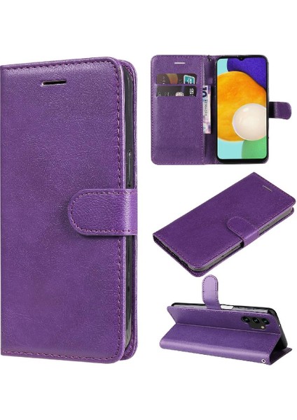 Kart Yuvası ile Samsung Galaxy A13 4g Yüksek Kalite Deri Için Flip Case (Yurt Dışından)