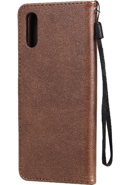 Kart Yuvası Klasik Düz Renk ile Samsung Galaxy A02/M02 Için Flip Case (Yurt Dışından)