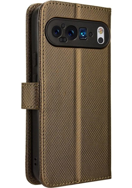 Google Pixel 9 Pro Kart Tutucu Kickstand Manyetik Cüzdan Kapağı Için Kılıf (Yurt Dışından)