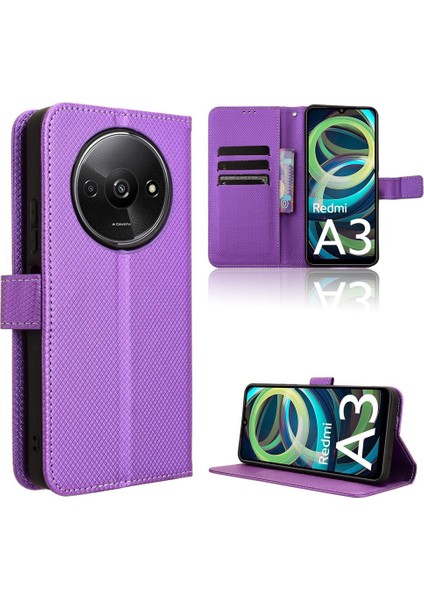 Xiaomi Poco C61 Kapak Manyetik Cüzdan Kart Tutucu Kickstand (Yurt Dışından)
