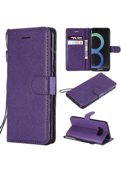 Samsung Galaxy S8 Yüksek Kaliteli Deri Iş Cüzdan Telefon Için Flip Case (Yurt Dışından)