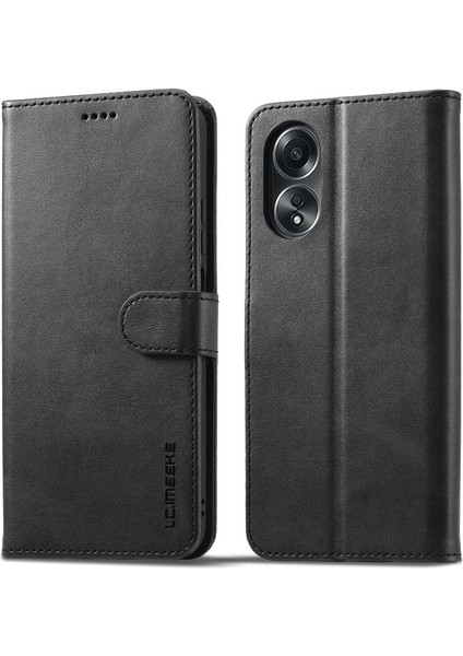 Tutucu Kart Yuvaları ile Oppo A78 4g Için Kılıf Cüzdan Buzağı Doku Flip Case (Yurt Dışından)