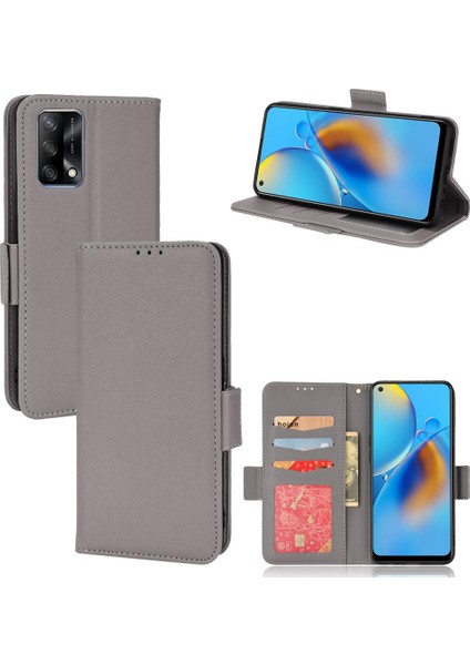 Oppo Için Kılıf A74 4G/A95 4g Manyetik Cüzdan Kart Yuvaları Tutucu Pu Deri (Yurt Dışından) modelleri