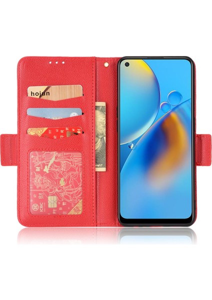 Oppo Için Kılıf A74 4G/A95 4g Manyetik Cüzdan Kart Yuvaları Tutucu Pu Deri (Yurt Dışından) indirimleri