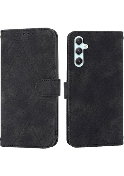 Samsung Galaxy A54 5g Için Filp Durumda Kickstand Bilek Kayışı El Cüzdan Pu (Yurt Dışından)