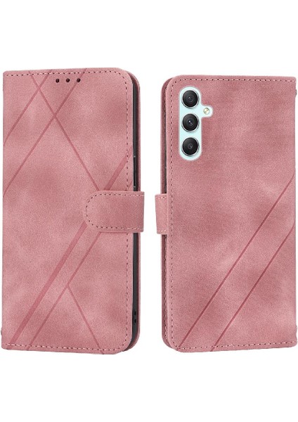 Samsung Galaxy A15 Için Filp Durumda 4g/5g Bilek Kayışı Pu Deri Kapak El (Yurt Dışından)