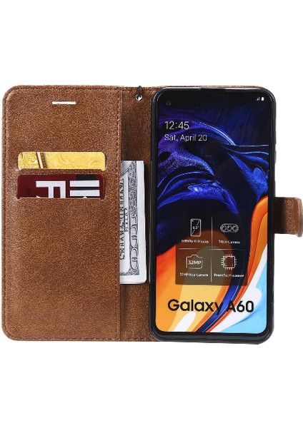 Samsung Galaxy A60 Için Flip CASE/M40 Yüksek Kaliteli Deri Klasik Katı (Yurt Dışından)