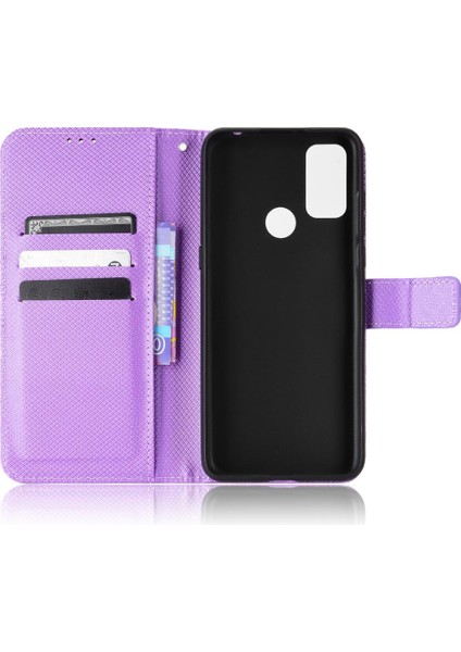 Alcatel 1s 2021 Kickstand Manyetik Cüzdan Kart Tutucu Kapak Için Kılıf (Yurt Dışından) modelleri