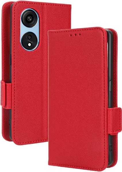 Oppo Için Kılıf Oppo 8t 5g Pu Deri Manyetik Kart Yuvaları Tutucu Cüzdan Yan (Yurt Dışından)
